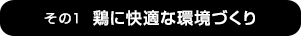 鶏に快適な環境づくり